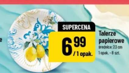 Talerze papierowe średnica 23 cm