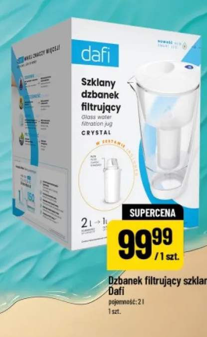 Szklany dzbanek filtrujący Dafi Crystal