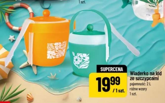 Wiaderko na lód ze szczypcami