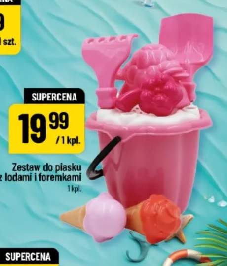 Zestaw do piasku z lodami i foremkami
