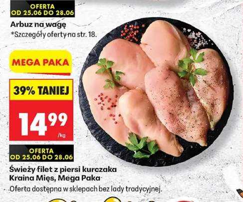 Świeży filet z piersi kurczaka Kraina Mięs Mega Paka
