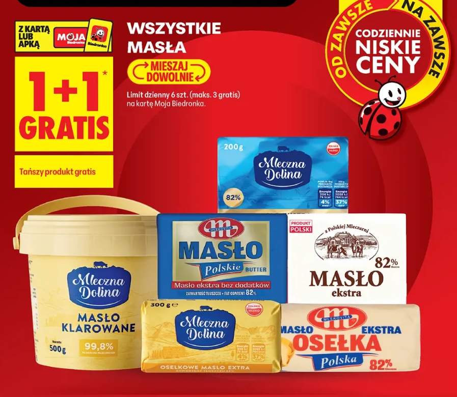 Masła +6 wariantów