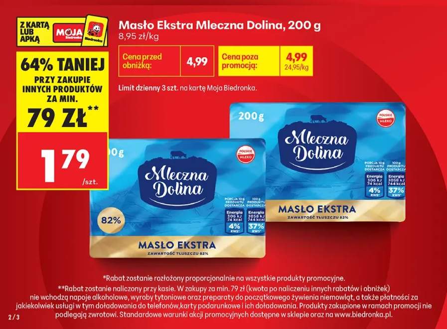Masło Ekstra Mleczna Dolina
