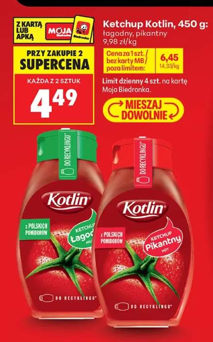 Ketchup Kotlin łagodny +1 wariant