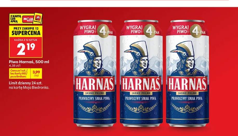 Piwo Harnaś Jasne Pełne