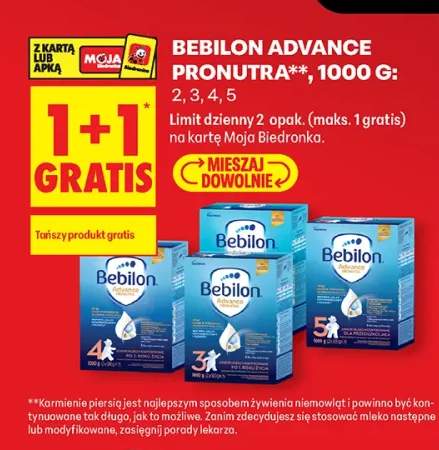 Mleko następne Bebilon Advance Pronutra 2 +3 warianty