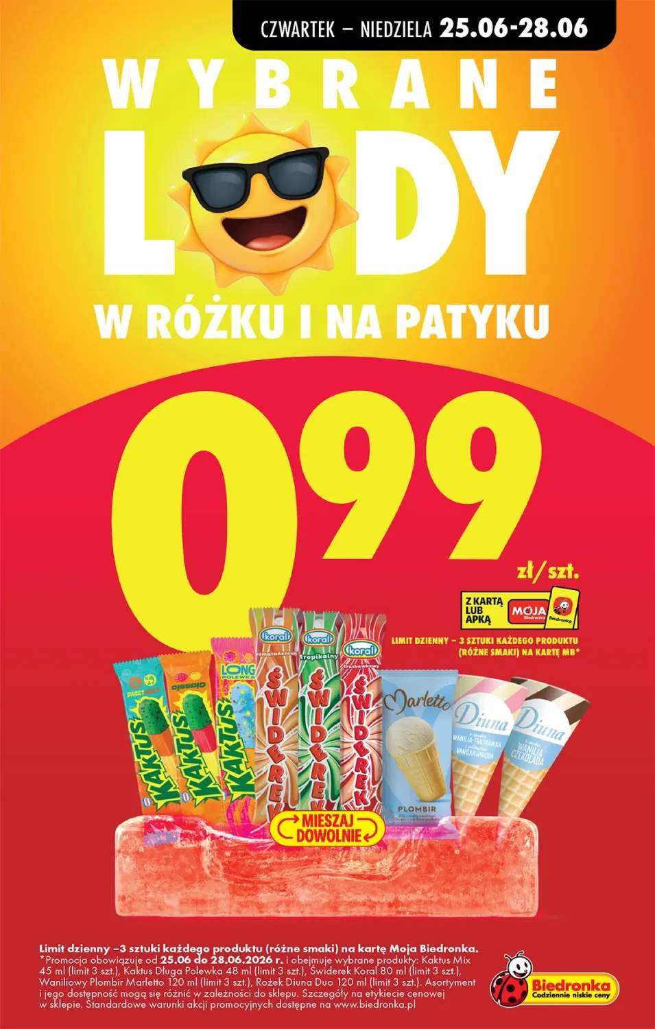 Lody w rożku i na patyku +8 wariantów