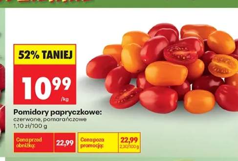 Pomidory papryczkowe czerwone +1 wariant