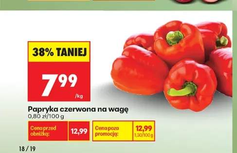 Papryka czerwona na wagę