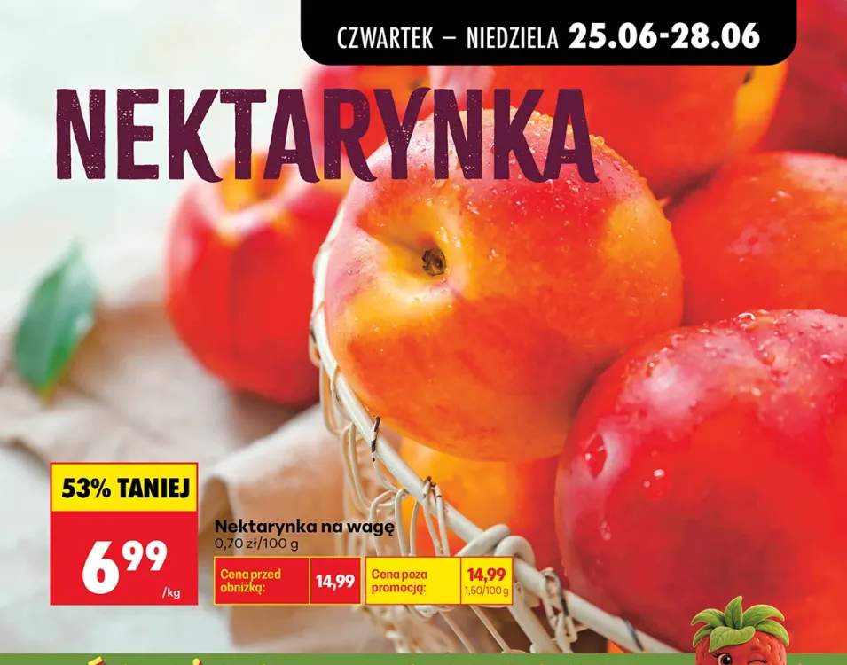 Nektarynka na wagę
