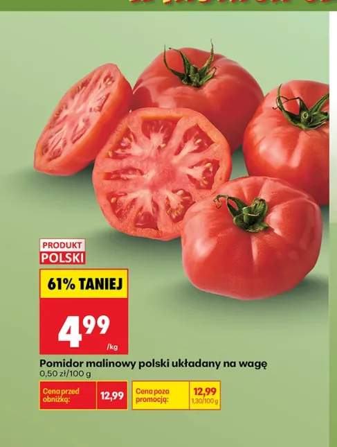 Pomidor malinowy polski układany na wagę
