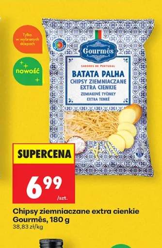 Chipsy ziemniaczane extra cienkie Gourmês