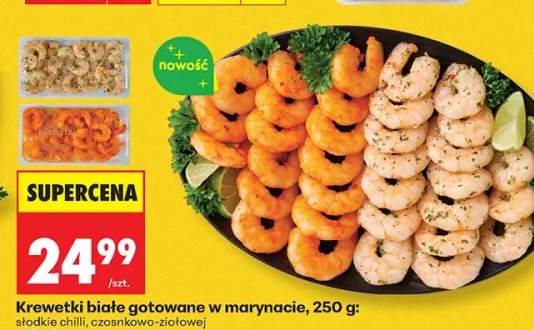 Krewetki białe gotowane w marynacie słodkie chilli Marinero +1 wariant