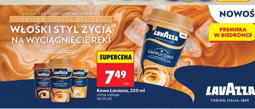 Kawa Lavazza Cappuccino +2 warianty