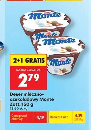 Deser mleczno-czekoladowy Monte Zott