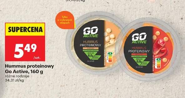 Hummus proteinowy Go Active klasyczny +1 wariant