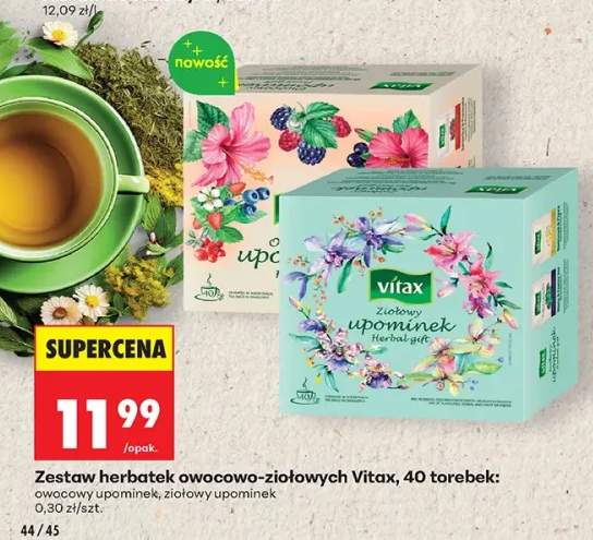 Zestaw herbatek owocowo-ziołowych Vitax