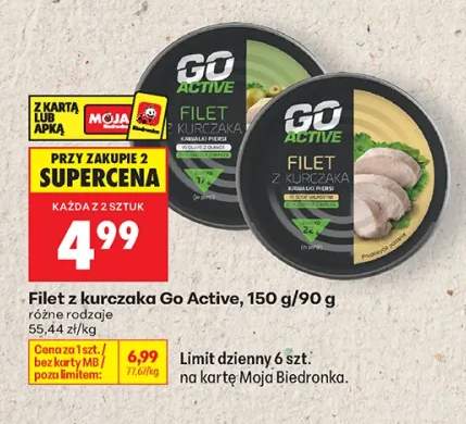 Filet z kurczaka w oliwie z oliwek Go Active +1 wariant