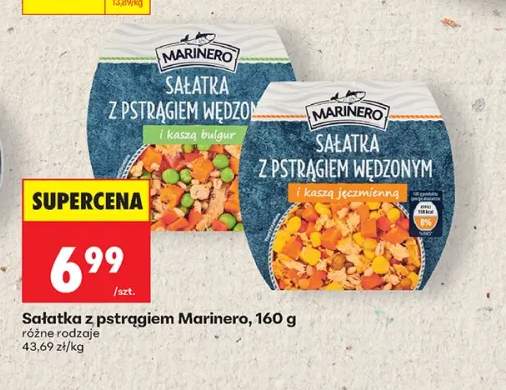 Sałatka z pstrągiem wędzonym i kaszą bulgur Marinero +1 wariant