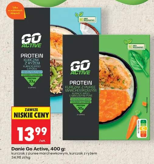 Danie proteinowe kurczak z ryżem Go Active +1 wariant