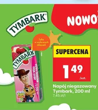 Napój niegazowany Tymbark jabłko wiśnia truskawka malina