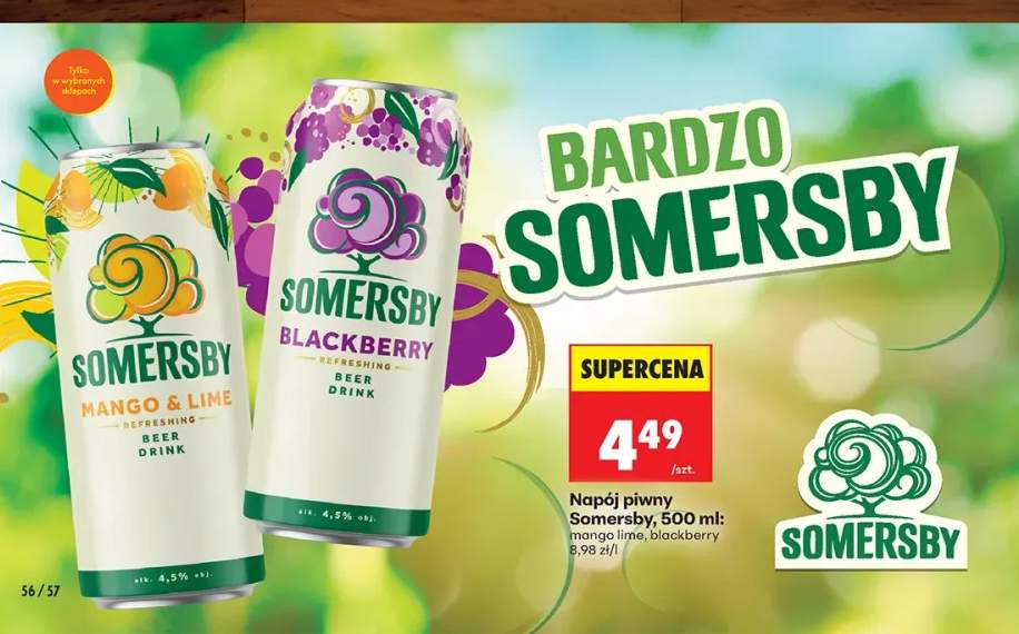 Napój piwny Somersby Mango & Lime +1 wariant
