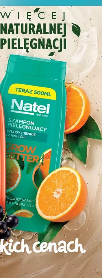 Szampon do włosów Natei Naturals Grow Better