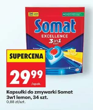 Kapsułki do zmywarki Somat Excellence 3w1 Lemon