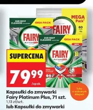 Kapsułki do zmywarki Fairy Platinum Plus