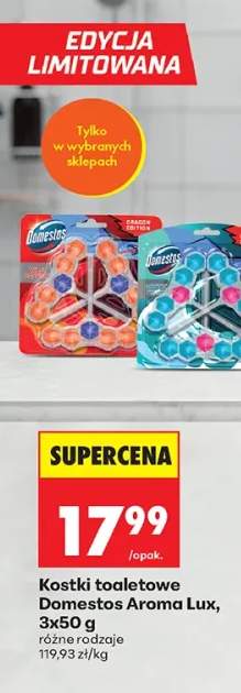 Kostki toaletowe Domestos Aroma Lux 3-pak