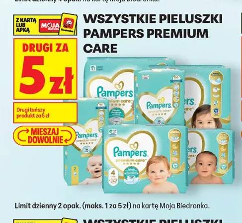 Pieluszki Pampers Premium Care