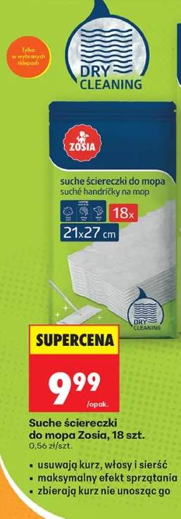 Suche ściereczki do mopa Zosia
