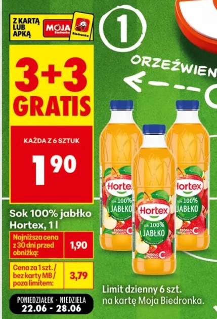 Sok 100% jabłko Hortex