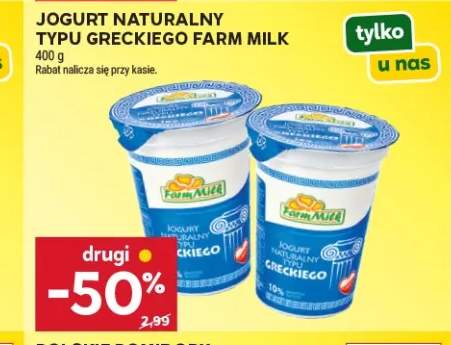 Jogurt naturalny typu greckiego Farm Milk