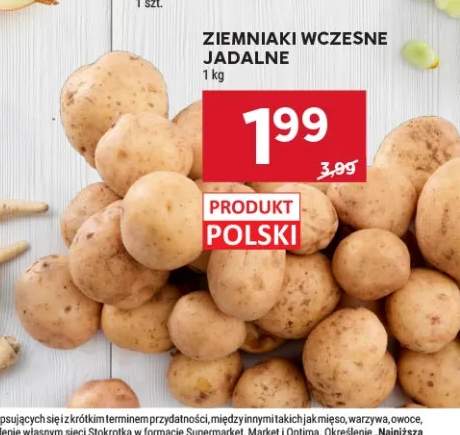 Ziemniaki wczesne jadalne