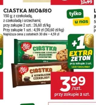 Ciastka z czekoladą i orzechami Mio&Rio +1 wariant