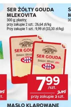 Ser żółty Gouda Mlekovita plastry
