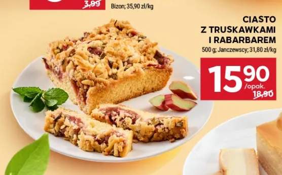 Ciasto z truskawkami i rabarbarem Janczewscy