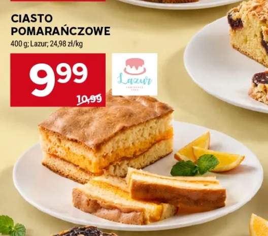 Ciasto pomarańczowe Lazur