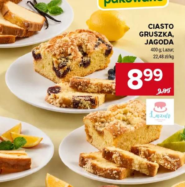 Ciasto jagoda Lazur +1 wariant