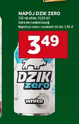 Napój Dzik Zero White