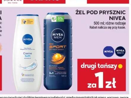 Żel pod prysznic Nivea Creme Soft +1 wariant