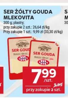 Ser żółty Gouda Mlekovita plastry