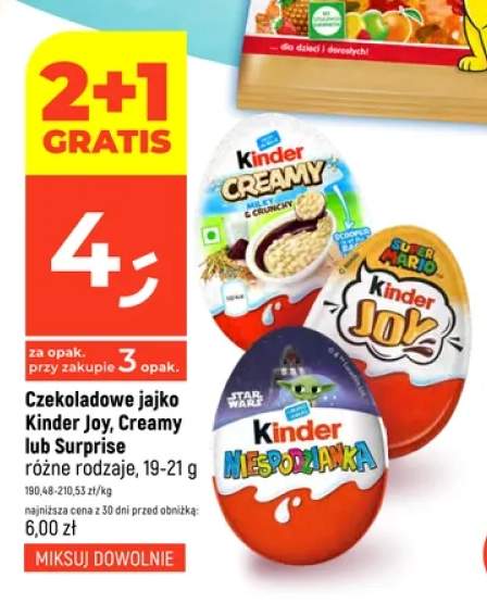 Czekoladowe jajko Kinder Joy +2 warianty