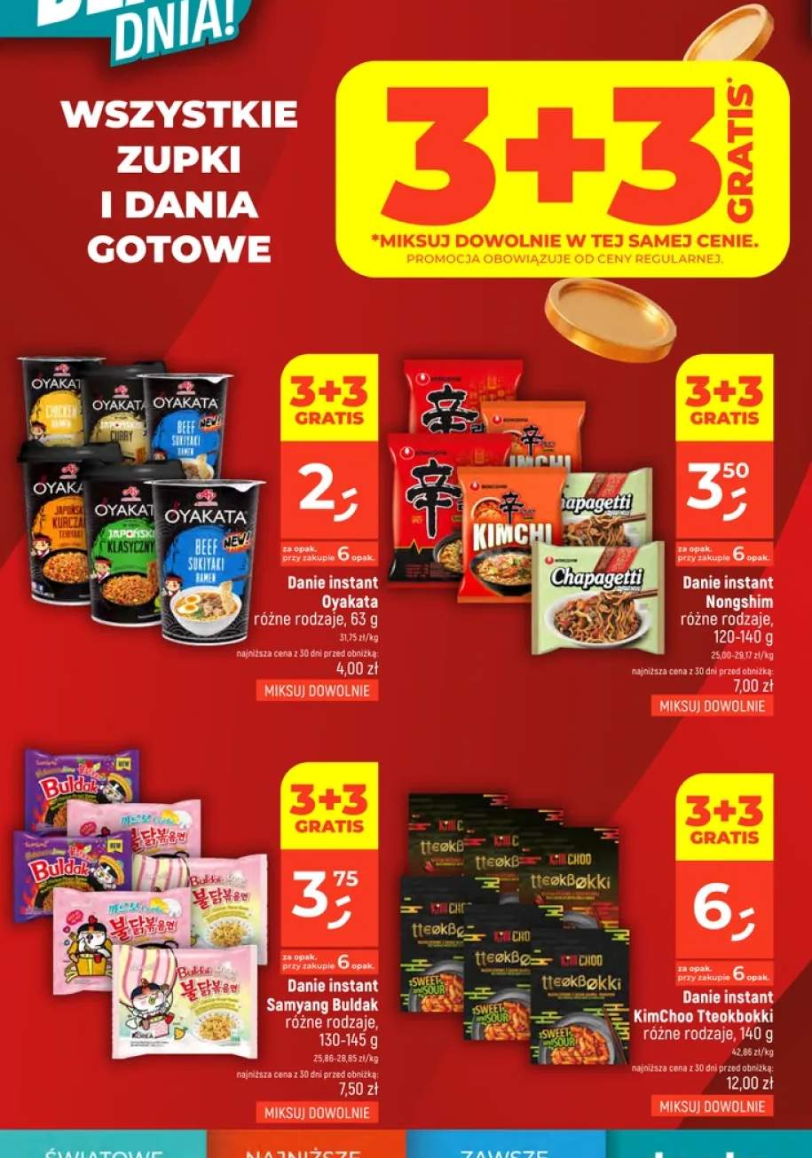 Zupki i dania gotowe +12 wariantów