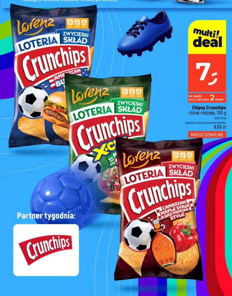 Chipsy Crunchips American Burger Style +2 warianty