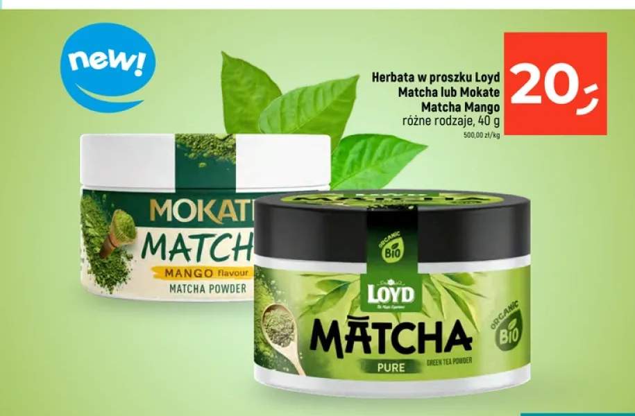 Herbata w proszku Mokate Matcha Mango +1 wariant
