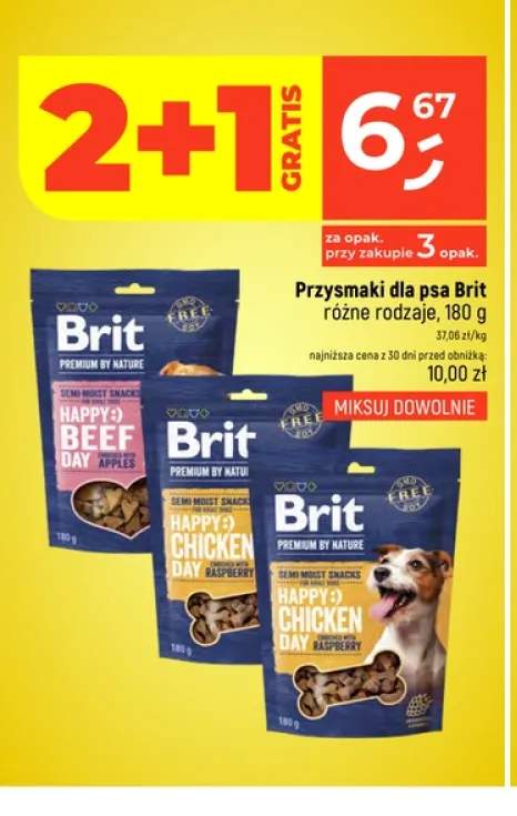 Przysmaki dla psa Brit Happy:) Chicken Day +1 wariant