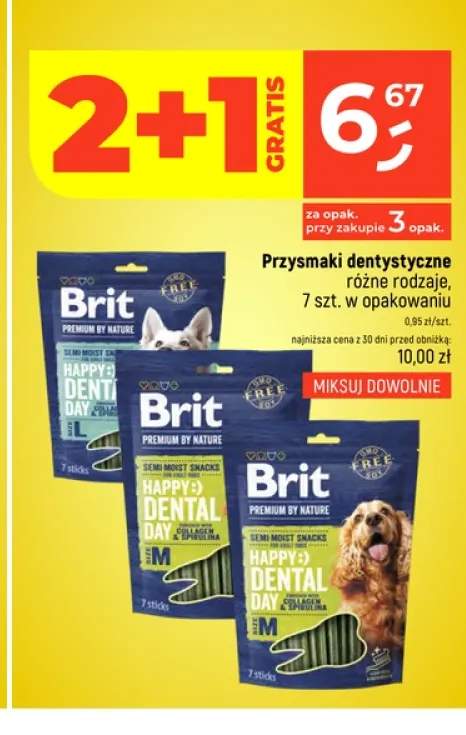 Przysmaki dentystyczne dla psa Brit Happy:) Dental Day rozmiar L