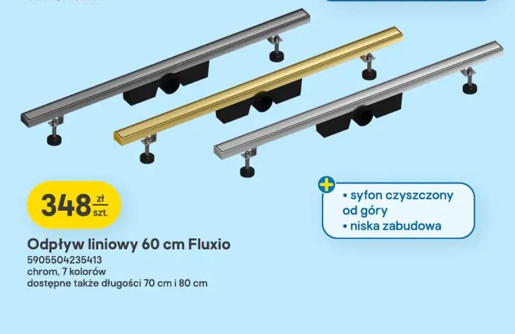 Odpływ liniowy 60 cm Fluxio